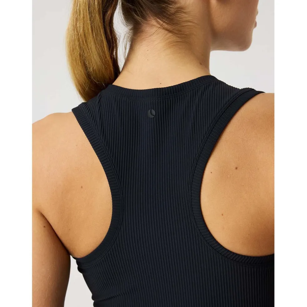 studio ribbed cropped tank top