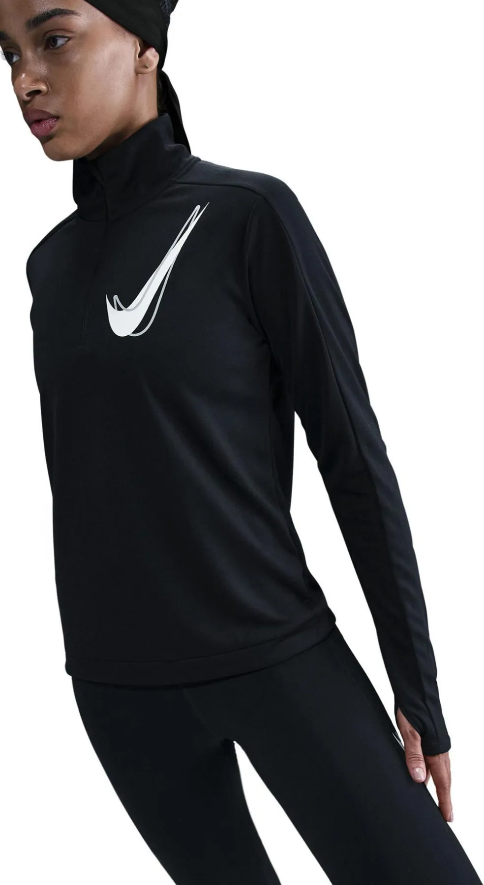 Swoosh 1/2 zip longsleeve