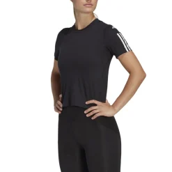 Train Essentials Train Katoenen 3-Stripes Crop shirt