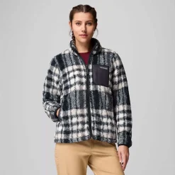 west bend print full zip vest