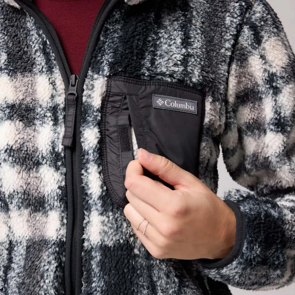 west bend print full zip vest